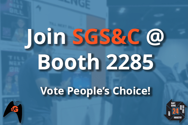 Join SGS&C @ IITSEC 2024 at booth 2285